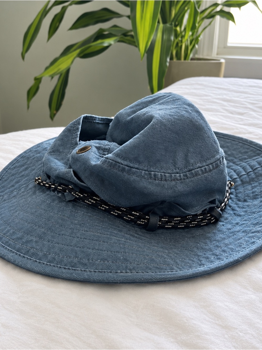 Blue Duluth Wide Brim Sun Hat